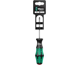Wera 05100051001 350 PH SB Tournevis pour vis Phillips, PH 1 x 80 mm, Noir/vert