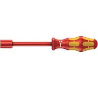 Wera 05104904001 190 i VDE Tournevis isolé à douille, 1/2 pouce x 125 mm, Rouge