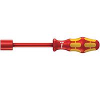 Wera 05104907001 190 i VDE Tournevis isolé à douille, 5/8 pouce x 125 mm, Rouge