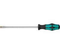 Wera 05110104001 Kraftform Plus 334 Slotted Screwdriver, Lasertip, 10mm Head, 8" Blade Length
