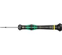 Wera 05117990001 2035 Tournevis électronicien pour vis à fente, 0.16 x 0.8 x 40 mm, Noir/vert