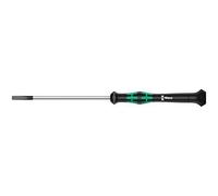 Wera 05118008001 2035 Tournevis électronicien pour vis à fente, 0.40 x 2.5 x 80 mm, Noir/vert