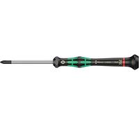 Wera 05118023001 2050 PH Tournevis électronicien pour vis cruciformes PH, PH 1 x 60 mm, Noir/vert