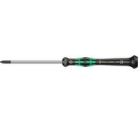 Wera 05118032001 2055 PZ Tournevis électronicien pour vis cruciformes PZ, PZ 1 x 80 mm, Noir/vert