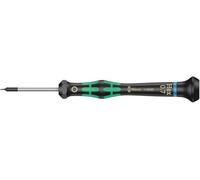 Wera 05118060001 2054 Tournevis électronicien pour vis six pans creux, Hex-Plus, 0.7 x 40 mm, Noir/vert