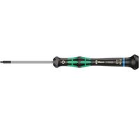 Wera 05118068001 2054 Tournevis électronicien pour vis six pans creux, Hex-Plus, 2.0 mm x 60 mm, Noir/vert