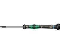 Wera 05118070001 2054 Tournevis électronicien pour vis six pans creux, Hex-Plus, 2.5 mm x 60 mm, Noir/vert