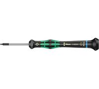 Wera 05118074001 2054 Tournevis électronicien pour vis six pans creux, Hex-Plus, 0.05 x 40 mm, Noir/vert