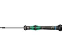 Wera 05118100001 2052 Tournevis Électronicien hexagonal à Tête sphérique, 5/64 pouce x 60 mm, Noir/vert