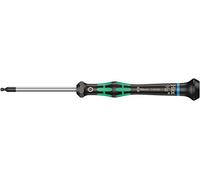 Wera 05118102001 2052 Tournevis électronicien hexagonal à tête sphérique, 3/32 pouce x 60 mm, Noir/vert
