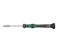 Wera 05118110001 2069 Tournevis électronicien à douille, 2.0 mm x 60 mm, Noir/vert