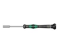 Wera 05118124001 2069 Tournevis électronicien à douille, 5.0 mm x 60 mm, Noir/vert