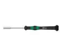Wera 05118124001 2069 Tournevis électronicien à douille, 5.0 mm x 60 mm, Noir/vert