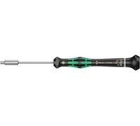 Wera 05118128001 2069 Tournevis électronicien à douille, 3/32 pouce x 60 mm, Noir/vert