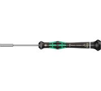 Wera 05118132001 2069 Tournevis électronicien à douille, 1/8 pouce x 60 mm, Noir/vert