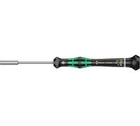 Wera 05118135001 2069 Tournevis électronicien à douille, 3/16 pouce x 60 mm, Noir/vert