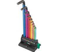 Wera 950/9 Hex-Plus Multicolour 3 6 pans intérieurs Jeu de clés mâles coudées 1.5 mm, 2 mm, 2.5 mm, 3 mm, 4 mm, 5 mm, 6 mm, 8 mm