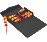 Wera 05136013001 Kraftform 100 iS/7 Set 1 Jeu de tournevis Kraftform Plus Serie 100. Avec lame à diamètre réduit pour certains modèles, 7 pièces