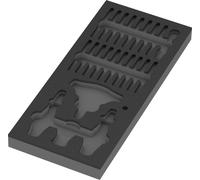 Wera 05137352001 Insert en mousse 9852 pour jeu Kraftform Kompakt avec fonction cliquet 1, sans outils, 172 x 30 x 392 mm