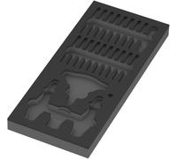 Wera 05137352001 Insert en mousse 9852 pour jeu Kraftform Kompakt avec fonction cliquet 1, sans outils, 172 x 30 x 392 mm