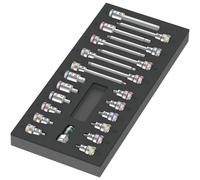 Wera 05150113001 9723 Jeu D'embouts Et De Douilles Zyklop B 22 Pièces Dans Une Pochette En Mousse - 3/8"