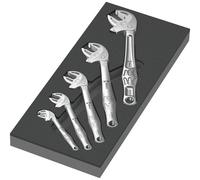 Wera 05150122001 Insert en mousse 9732, jeu 6004 Joker 1, 5 pièces, Chrome, Mat