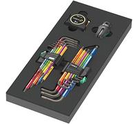 Wera Jeu de clés mâles coudées 6 pans intérieurs TORX 1,5,2,3,4,5,6,8,10 mm 18 pièces