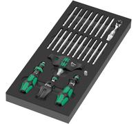 Wera 05150152001 24 Pièces 9752 Kraftform Kompakt Jeu De Clés À Cliquet Et Douilles Dans Un Insert En Mousse - 1/4"