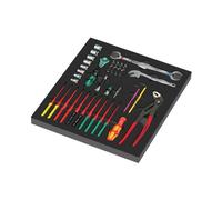 Wera 05150153001 9753 Kraftform Kompakt Service Set 1, Jeu D'outils Dans Un Insert En Mousse - 45 Pièces