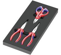 Wera 05150181001 Jeu de pinces 3 pièces Knipex, avec insert en mousse