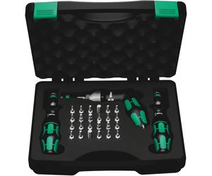 Wera 05350451001 27 Pièces 7445/46/47 Kraftform Jeu De Clés Dynamométriques Dans Un Coffret - 2,5-55,0 In. Lbs - 1/4"