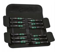 Wera Jeu de tournevis 12 pièces pour électronique & mécanique de précision (fente, Phillips, TORX)