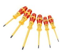 Wera Jeu de tournevis Kraftform VDE 05051575001 (1060 i/1062 i/6) 6 pièces Jaune/Rouge