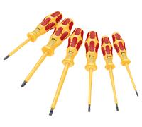 Wera Jeu de tournevis Kraftform VDE 05051575001 (1060 i/1062 i/6) 6 pièces Jaune/Rouge