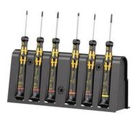 Wera Jeu de tournevis 1550/6 ESD – 6 pièces, fente, cruciforme Phillips, TORX PLUS®, Microstix