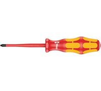 Wera 162 iS 05006450001 Tournevis VDE isolé pour vis cruciformes avec Lame à diamètre réduit PH 1 x 80 mm