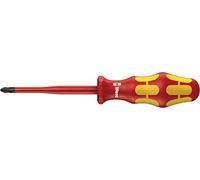 Wera Tournevis isolé VDE 162 iS PH/S – pour vis PlusMinus, lame à diamètre réduit 1 x 80 mm