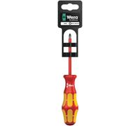 Wera 05100015001 165 I Pz Sb Vde Tournevis isolé pour vis cruciformes Pz, 1 x 80 mm, Vert/Jaune