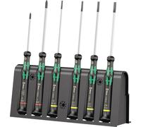 Wera 2035/6 B pour l'électronique et la mécanique de précision Jeu de tournevis 6 pièces vis à fente, cruciforme Phillips