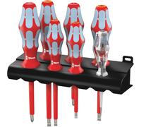 Wera 3160 i/7 Rack VDE Jeu de tournevis 7 pièces vis à fente, cruciforme Phillips