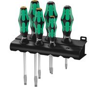 Wera 334/355 SK/6 pour latelier Jeu de tournevis 6 pièces vis à fente, vis Pozidriv