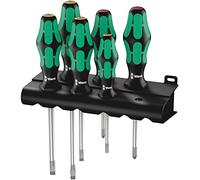Wera 334/6 05105650001 Jeu de tournevis Kraftform Plus Lasertip avec Rack 6 pièces