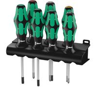 Wera Jeu de tournevis Kraftform Plus Lasertip 335/350/367/7 05320540001, 7 pièces avec rack