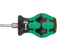 Wera 335 Tournevis Stubby/à gaz, 0,6 x 3,5 x 24,5 mm