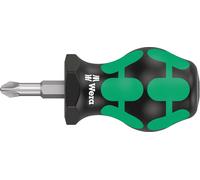 Wera 355 PZ Tournevis cruciforme Stubby/à gaz, PZ 2 x 25 mm