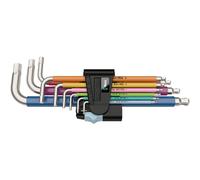 Wera Multicolour 6 pans intérieurs Jeu de clés mâles coudées 1.5 mm, 2 mm, 2.5 mm, 3 mm, 4 mm, 5 mm, 6 mm, 8 mm, 10 mm 9 pièces