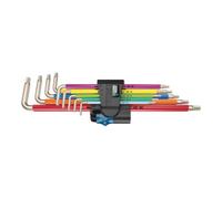 Wera 3967/9 TX SXL Multicolour HF Stainless 1 Clés mâles coudées TORX® HF avec fonction de retenue, acier inoxydable, 9 pièces Quantité:1