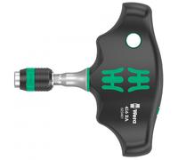 Wera 416 RA Porte-embout en T avec fonction à cliquet et fonction de changement rapide RapidapTor, Tournevis