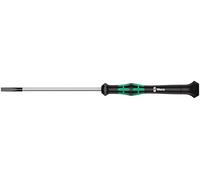 Wera 05118008001 2035 Tournevis électronicien pour vis à fente, 0.40 x 2.5 x 80 mm, Noir/vert