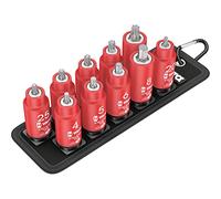 Wera Wera Belt B VDE 1 Zyklop Jeu de douilles à embout TX/à six pans creux avec fonction de retenue, entraînement 3/8 pouces, 10 pièces Quantité:1